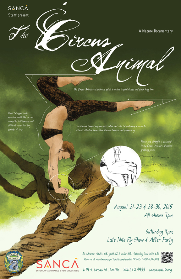 Circus Animal- SANCA Staff show poster