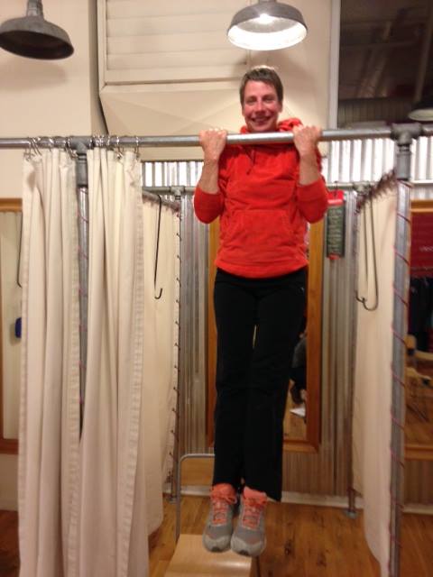 SANCA Coach Terri Sullivan - keeping in shape at Title Nine!